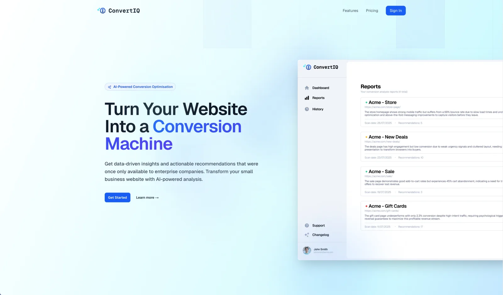 ConvertIQ - Turn Your Website Into a Conversion Machine